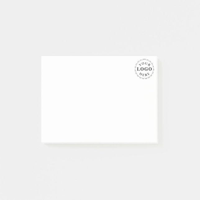 Custom Logo Simple 4" x 3" Post-it Notes (Front)