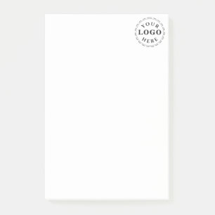 Custom Logo Simple 4" x 6" Post-it Notes