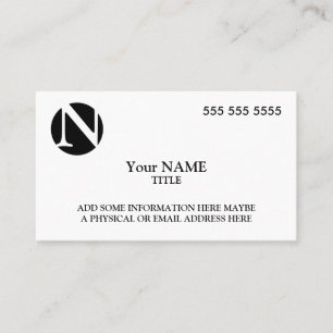 Custom Logo Simple Business Card