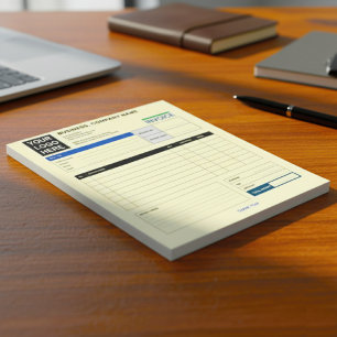 Custom Logo Small Business Invoice Sales Receipt Notepad
