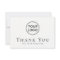 Custom logo social media business thank you card