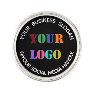 Custom Logo Social Media Promotional Lapel Pin