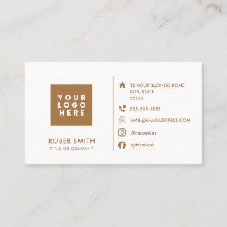 Custom Logo Social Media | Small Business Card