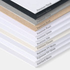 Custom logo social media stud earring display card