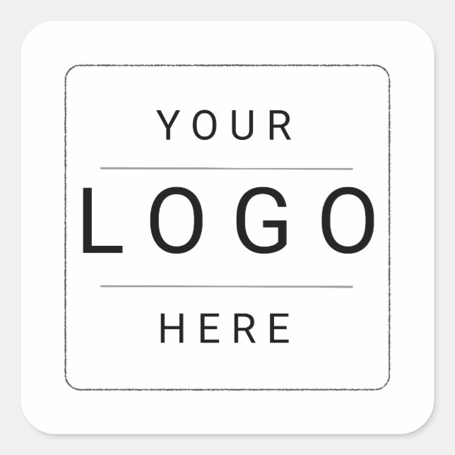 Custom Logo Square Sticker (Front)
