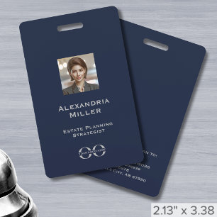 Custom Logo Staff Photo Identification ID Badge