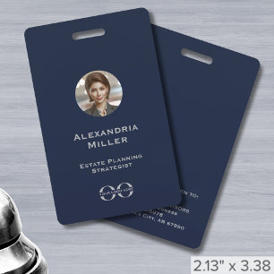 Custom Logo Staff Photo Identification  ID Badge