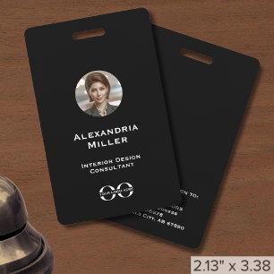 Custom Logo Staff Photo Identification  ID Badge