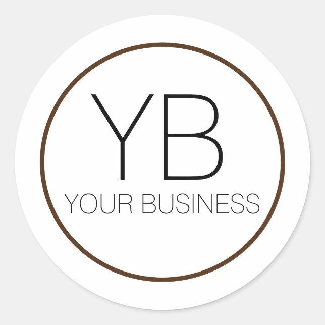 Custom LOGO STICKER DESIGN TEMPLATE (Front)