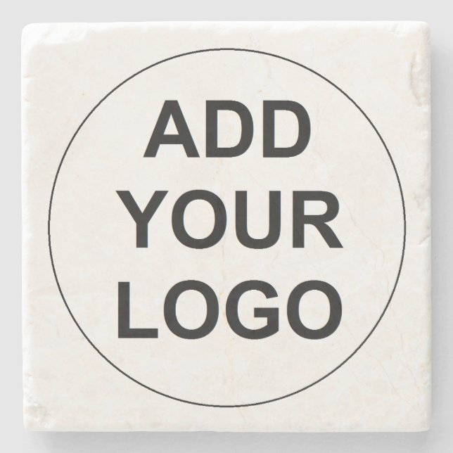 Custom Logo Stone Coaster (Front)