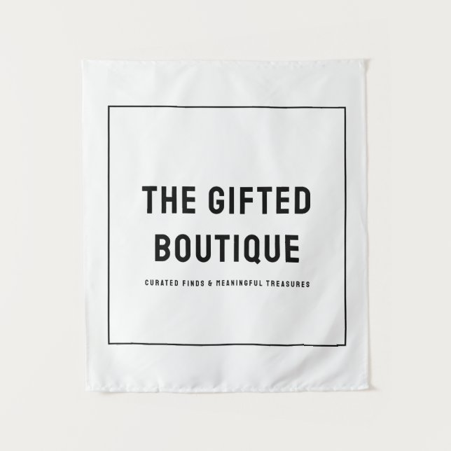 Custom Logo Table Banner for Craft Fair Booth Tapestry (Front)