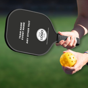 Custom Logo Team Event Black Pickleball Paddle