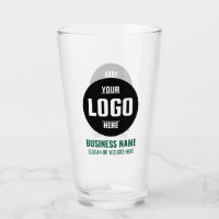 Custom Logo & Text 16oz Green Personalised Beer