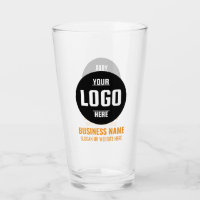 Custom Logo & Text 16oz Orange Personalised Beer