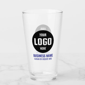Custom Logo & Text 16oz Personalised Beer Glass