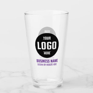 Custom Logo & Text 16oz Personalized Beer Glass