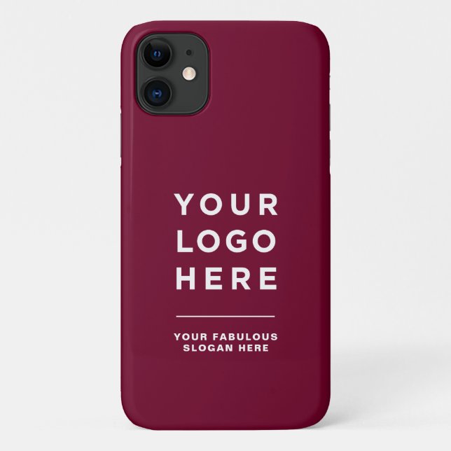 Custom Logo Text Apple iPhone Cases No Minimum (Back)
