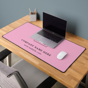 Custom Logo   Text Business Company  Desk Mat
