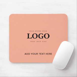 Custom Logo   Text Business Company  Mouse Pad