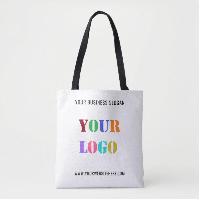 Custom Logo Text Business Tote or Crossbody Bags (Front)