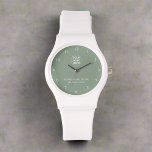 Custom Logo & Text l Sage Green Branded Business Watch<br><div class="desc">Introducing our custom sage green branded business watch,  featuring your logo and custom text. This stylish timepiece is perfect for promoting your brand with elegance and functionality,  making it an ideal corporate gift or promotional item.</div>