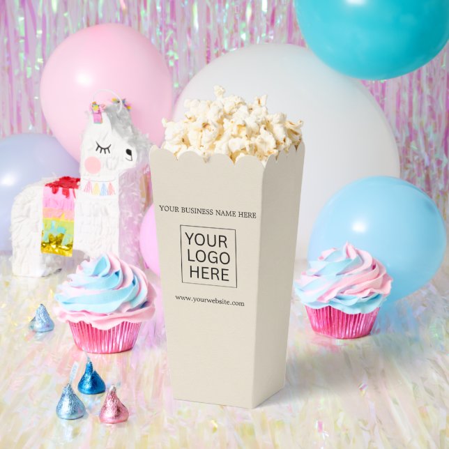 Custom Logo & Text Packaging popcorn Favour Box (Party)