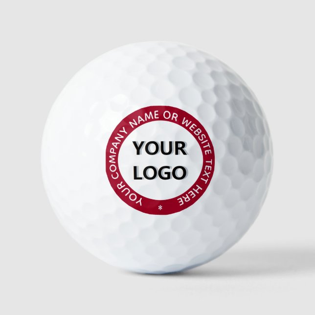 Custom Logo Text Personalised Stamps Golf Balls (Front)