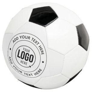 ⚽ Custom Logo & Text Personalised Team Promo Gear Soccer Ball
