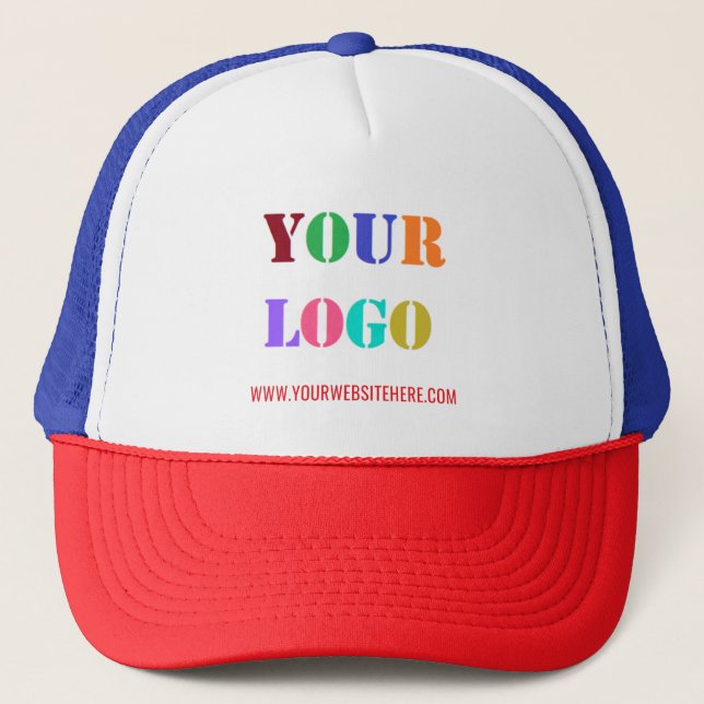 Custom Logo Text Promotional Business Hat Template (Front)