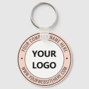 Custom Logo Text Promotional Business Keychain