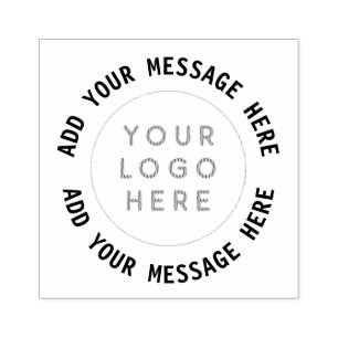 Custom Logo & Text Rubber Stamp