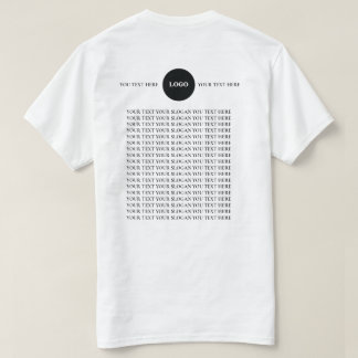 Custom Logo Text  T-Shirt