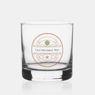 Custom Logo & Text Whiskey Glass