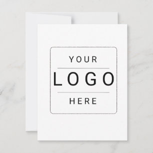 Custom Logo Thank You Card