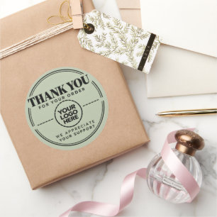 Custom Logo Thank You for Your Order Business Classic Round Sticker