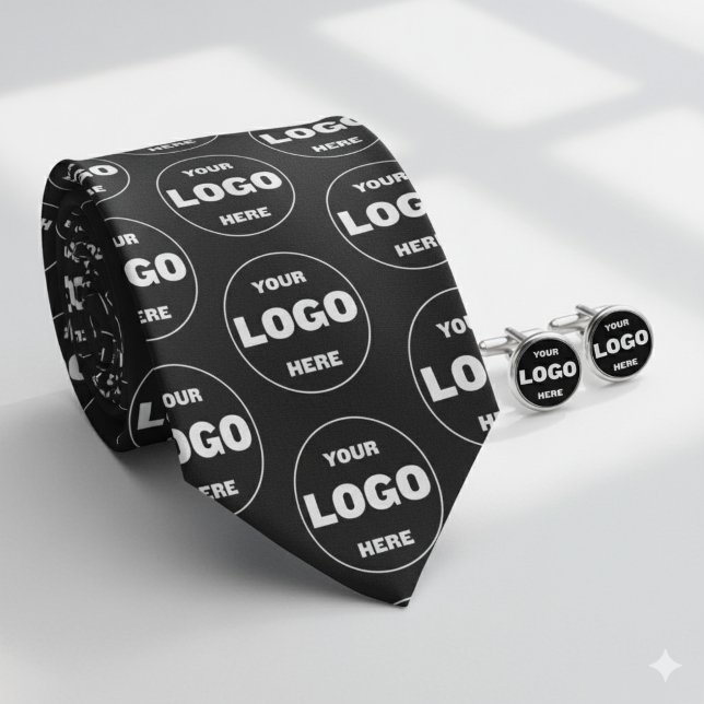 Custom Logo Tie - Professional Branded Necktie (Custom Logo Tie - Professional Branded Necktie)