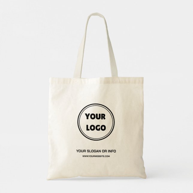 Custom Logo Tote Bag - Personalised Design (Back)