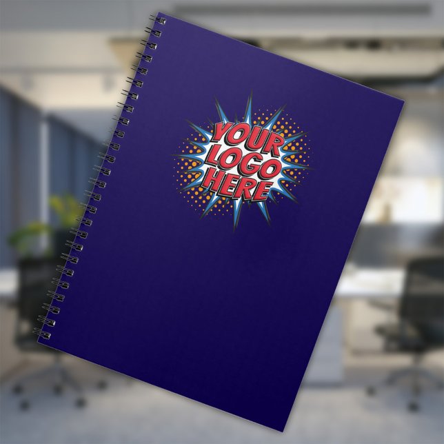 Custom Logo Upload - Business Blue Notebook (Creator Uploaded)