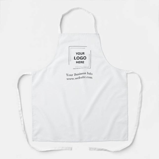 Custom Logo Upload Business Branding Style Apron (Front)