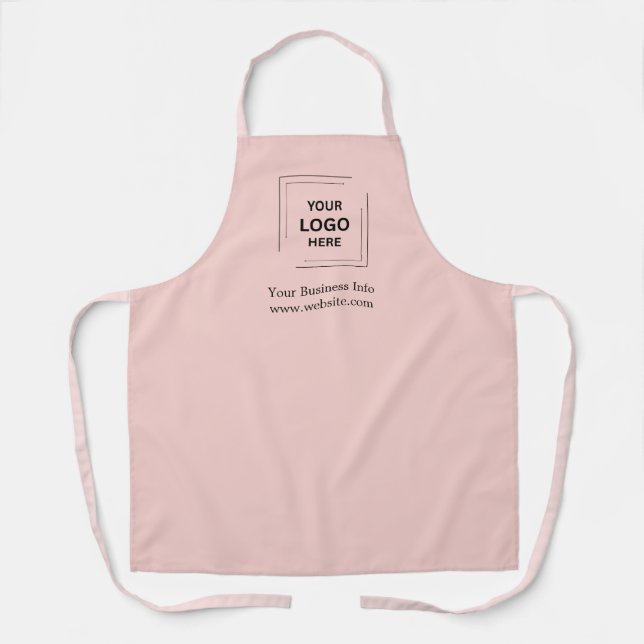 Custom Logo Upload Business Branding Style Apron (Front)