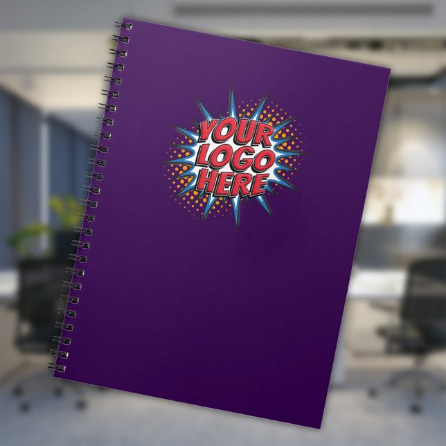 Custom Logo Upload - Business Purple Notebook (Creator Uploaded)