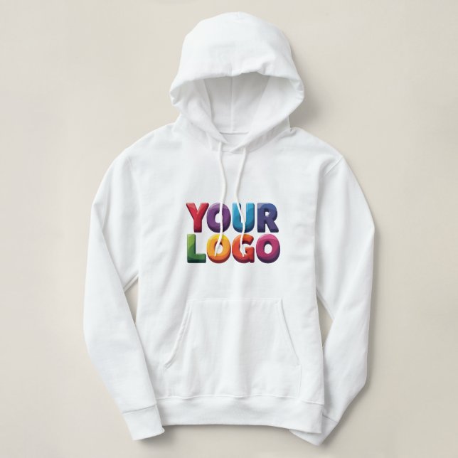 Custom Logo|Upload Your Logo | Business & Brand  Hoodie (Design Front)