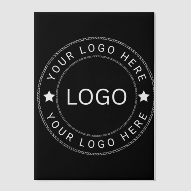 Custom Logo Vellum Invitations (Front)
