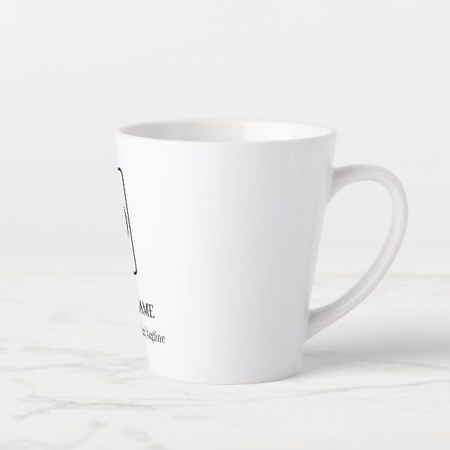 Custom Logo Website Business Promo Latte mug (Right)