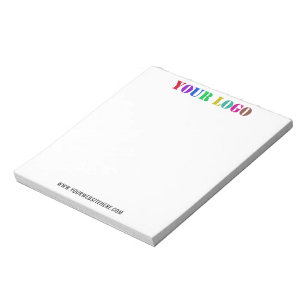 Custom Logo Website Promotional Business Notepad