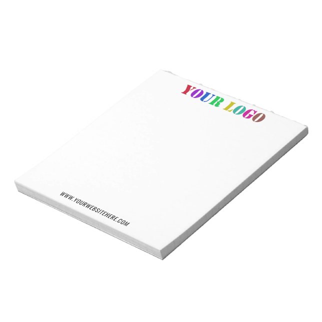 Custom Logo Website Promotional Business Notepad (Rotated)