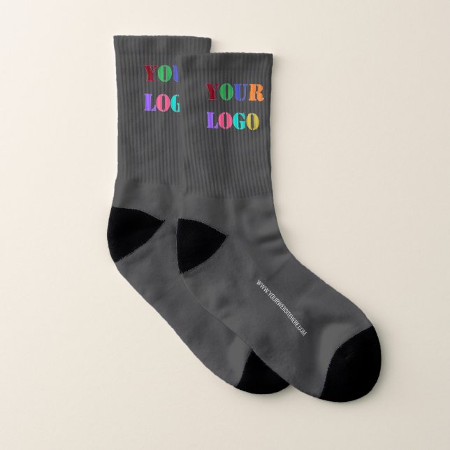 Custom Logo Website Socks Promotional Your Colours (Pair)