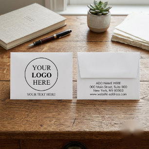 Custom Logo with Return Address – No Minimum Order Envelope