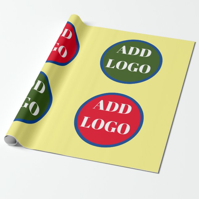 Custom logo wrapping paper, replacement logo paper (Unrolled)