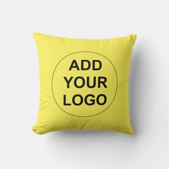 Custom Logo Yellow Cushion (Front)